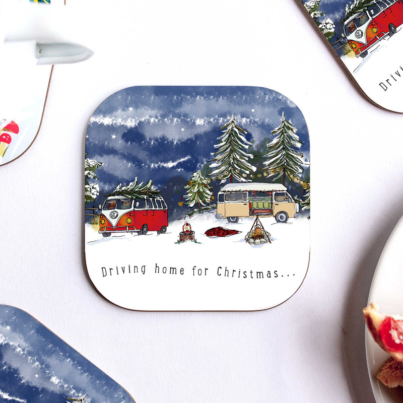 Driving Home for Christmas Coaster
