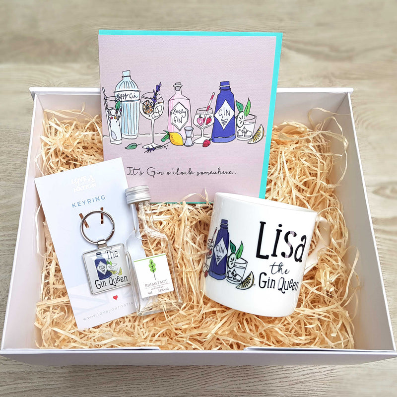 Personalised 'Gin Queen' Gift Box