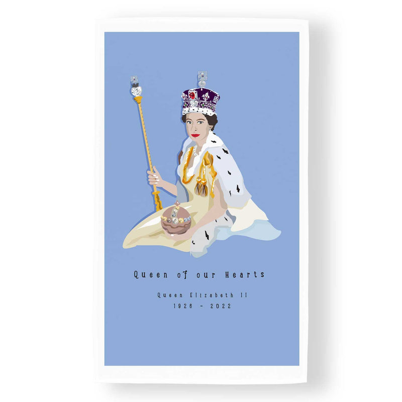 Queen Elizabeth II - Queen of our Hearts Tea Towel