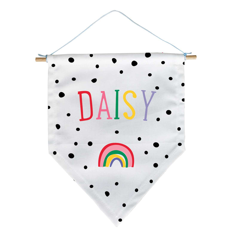 Personalised Dotty Rainbow Banner