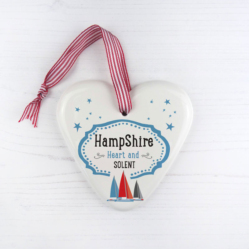Hampshire China Heart Hanging Decoration